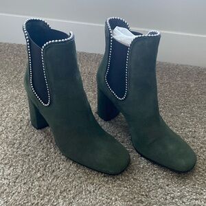Made in Italy Suede Boots Hunter Green